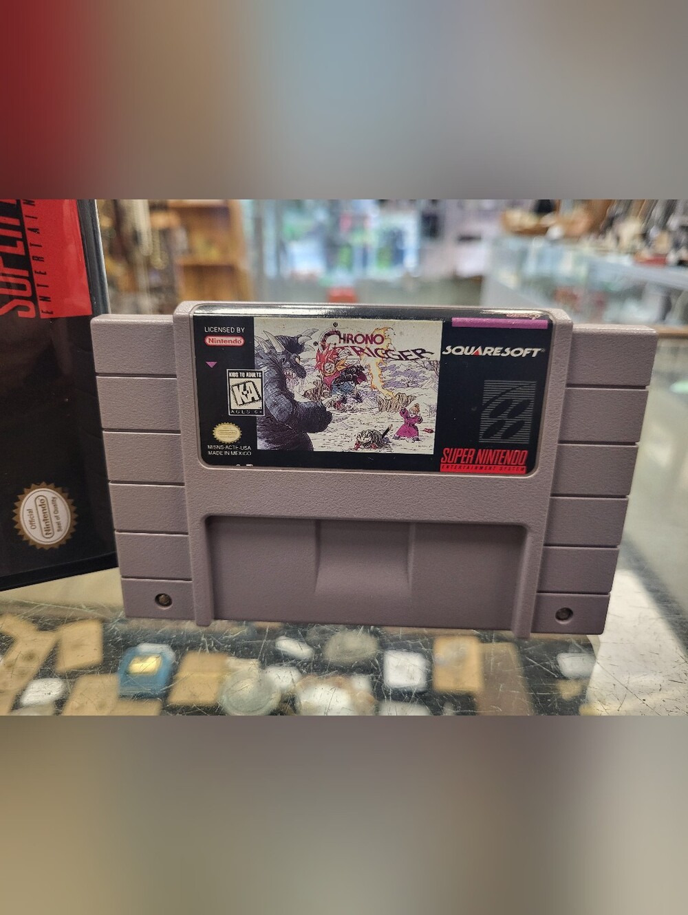 Chrono Trigger SNES Authentic Cartridge W/ Third Party Game Case